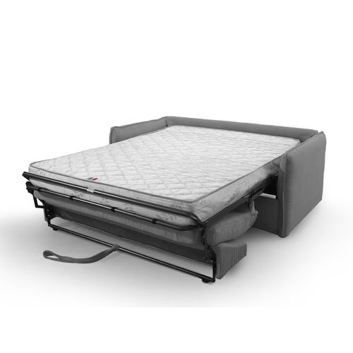 Canapé Convertible 3 Places En Tissu Velours Côtelé