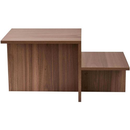 Table Basse En Aggloméré 80 X 40 X 40 Cm Harmony Noyer