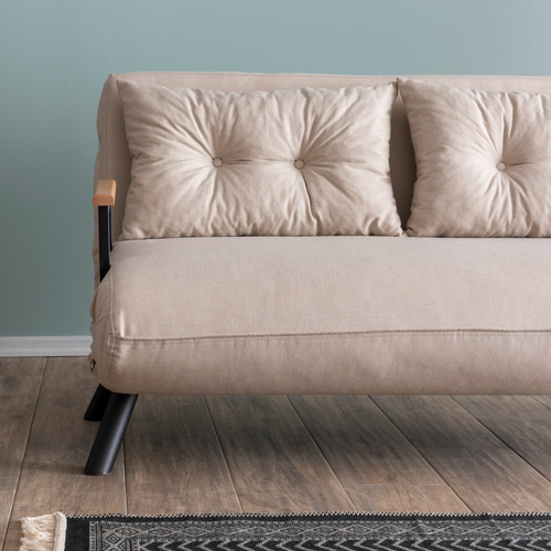 Canapé Lit 2 Places Convertible L133 Cm