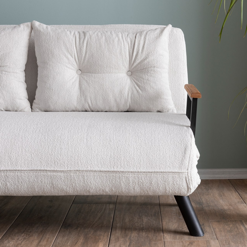 Canapé Lit 2 Places Convertible L133 Cm