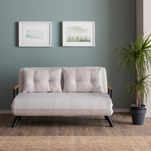 Canapé Lit 2 Places Convertible L133 Cm