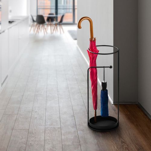 Porte Parapluie En Métal Noir H60 Cm