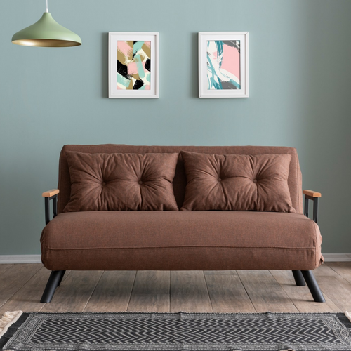 Canapé Lit 2 Places Convertible L133 Cm
