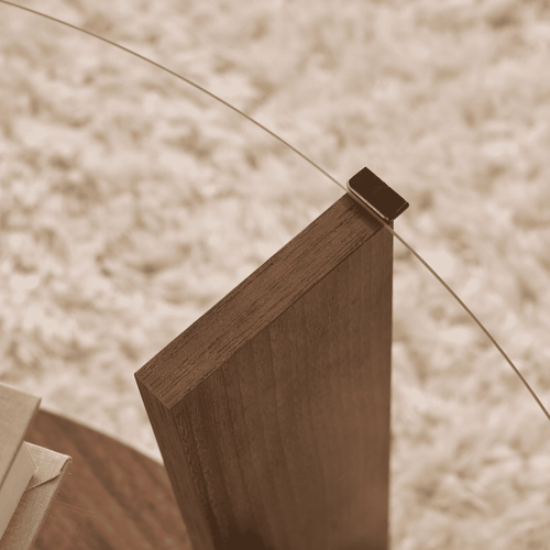 Table Basse 2 Plateaux 1 En Verre Trempé D75 Cm