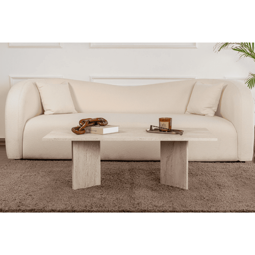 Table Basse Avec Plateau Rectangulaire L119 Cm