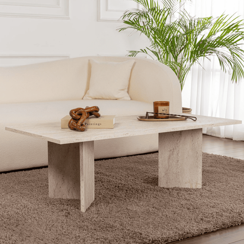 Table Basse Avec Plateau Rectangulaire L119 Cm