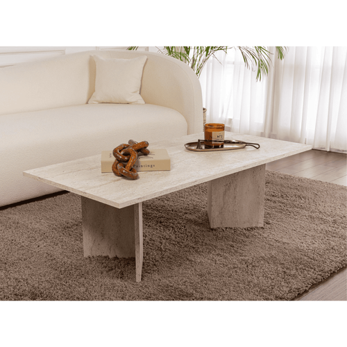 Table Basse Avec Plateau Rectangulaire L119 Cm