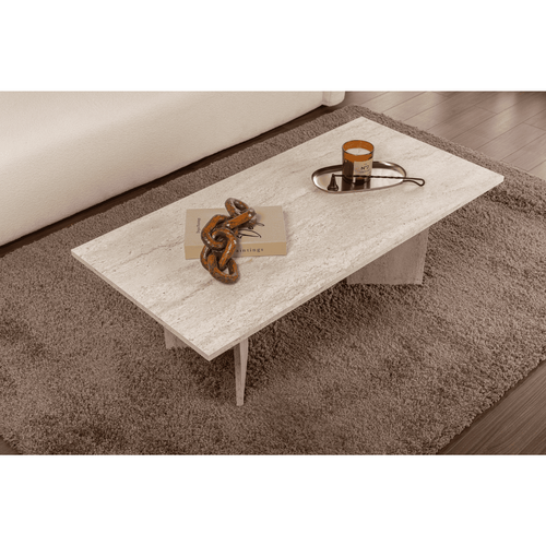Table Basse Avec Plateau Rectangulaire L119 Cm
