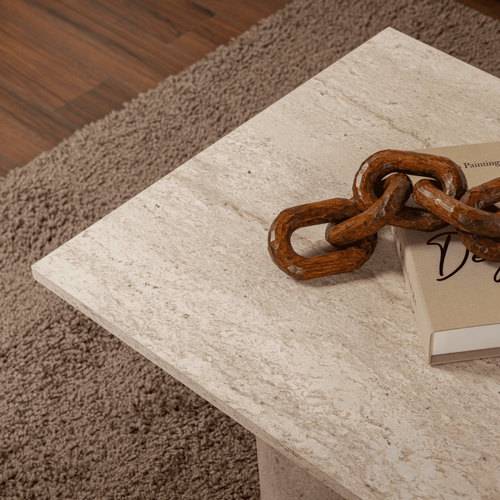 Table Basse Avec Plateau Rectangulaire L119 Cm