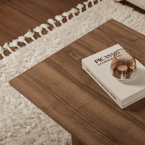 Table Basse Avec Plateau Rectangulaire L119 Cm