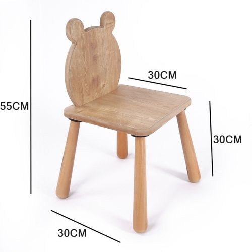 Chaise Pour Enfant Dossier Ourson L30 Cm