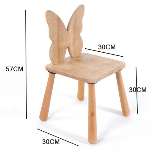Chaise Pour Enfant Dossier Papillon L30 Cm