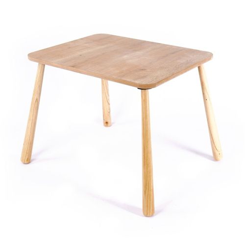 Table Pour Enfant Avec Pieds En Bois Massif L60 Cm