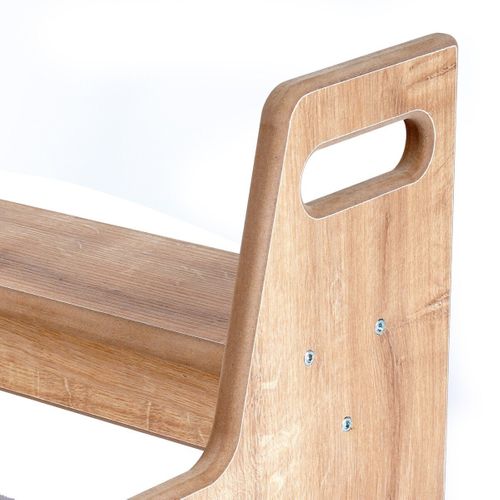 Marche Pied Pour Enfant Decor Chêne H36 Cm