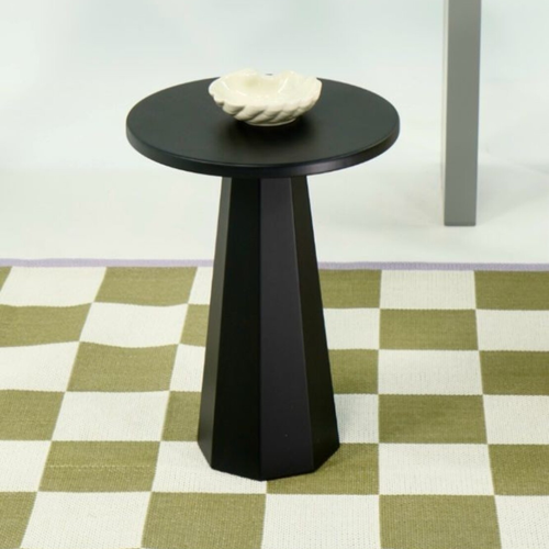 Table Basse Ronde Avec Pied Large H47 Cm