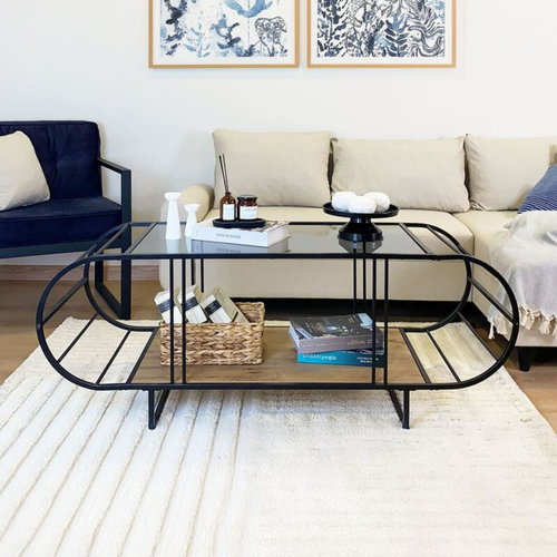 Table Basse Avec Plateau En Verrel145 Cm