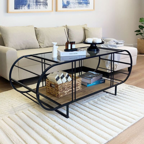 Table Basse Avec Plateau En Verrel145 Cm