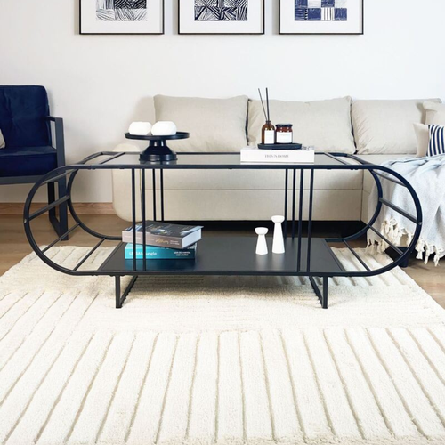 Table Basse Avec Plateau En Verrel145 Cm