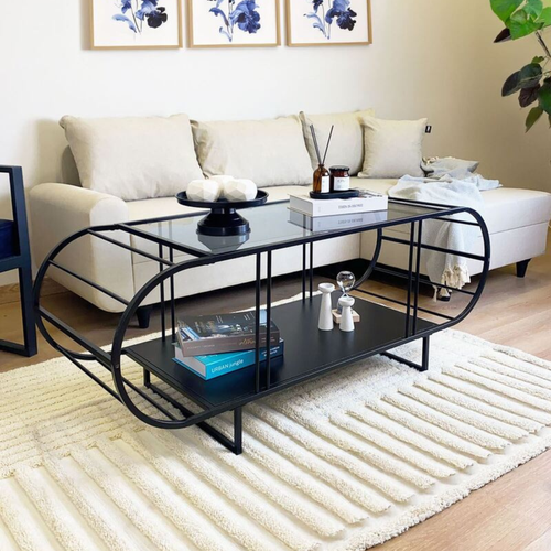 Table Basse Avec Plateau En Verrel145 Cm