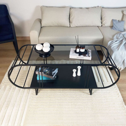 Table Basse Avec Plateau En Verrel145 Cm