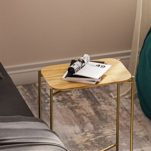 Bout De Canapé Avec Pieds En Métal H56 Cm