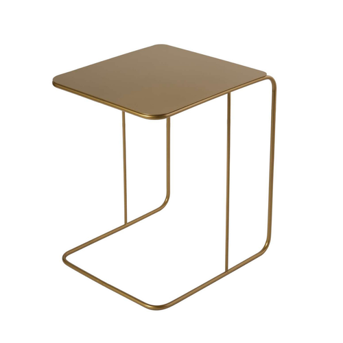 Bout De Canapé Avec Plateau En Métal H46 Cm