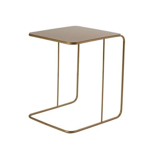 Bout De Canapé Avec Plateau En Métal H46 Cm