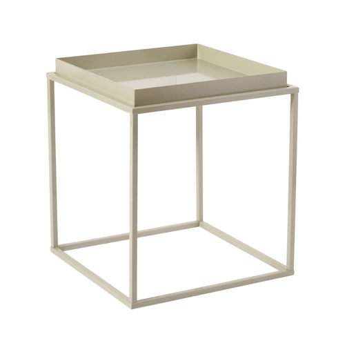 Bout De Canapé Carré Avec Plateau à Rebords H52 Cm