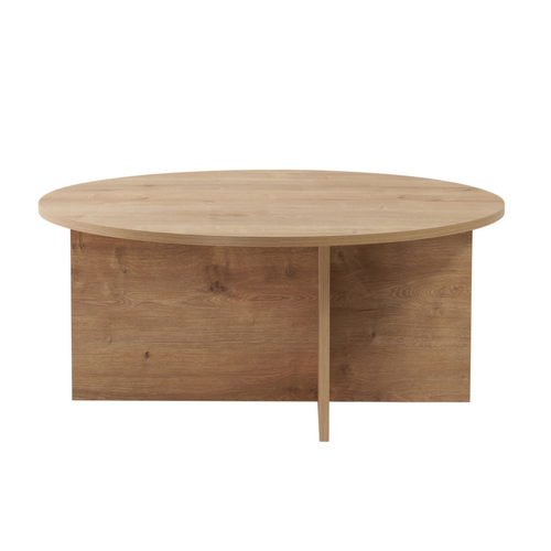 Table Basse Avec Plateau Arrondi L90 Cm