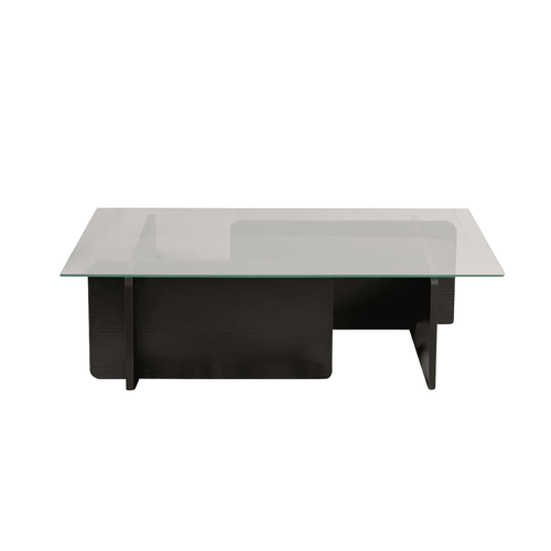 Table Basse Avec Plateau En Verre L105 Cm