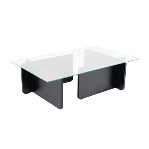Table Basse Avec Plateau En Verre L105 Cm