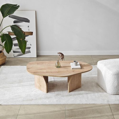 Table Basse Avec Plateau De Forme Organique L105 Cm