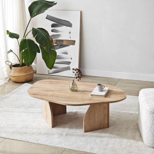 Table Basse Avec Plateau De Forme Organique L105 Cm