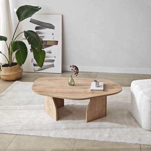 Table Basse Avec Plateau De Forme Organique L105 Cm