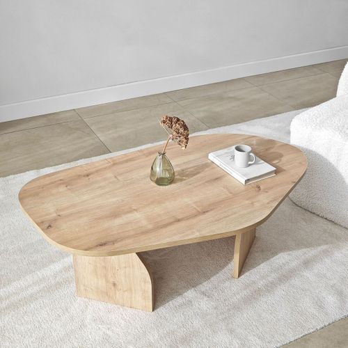 Table Basse Avec Plateau De Forme Organique L105 Cm