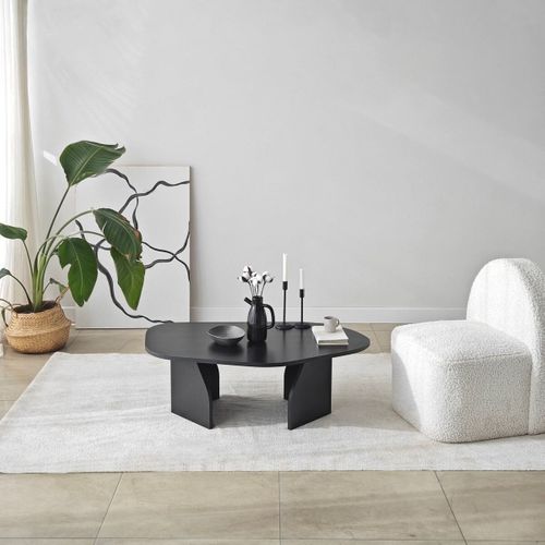 Table Basse Avec Plateau De Forme Organique L105 Cm