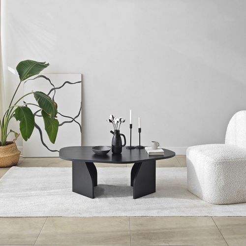 Table Basse Avec Plateau De Forme Organique L105 Cm