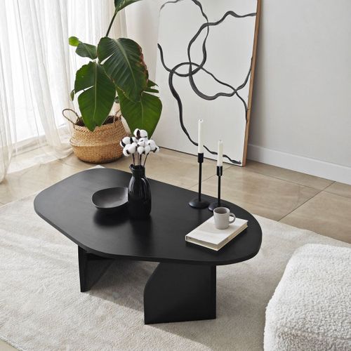 Table Basse Avec Plateau De Forme Organique L105 Cm