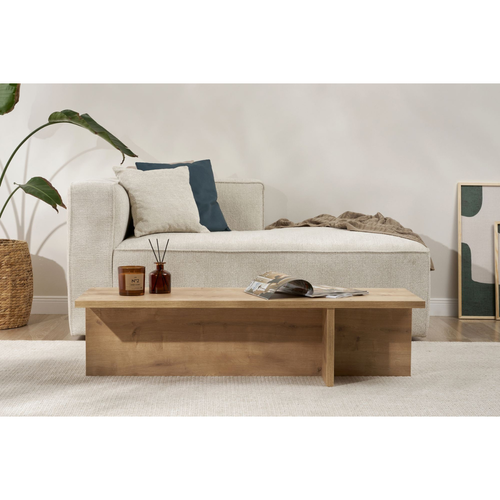 Table Basse Avec Pied Asymétrique L120 Cm