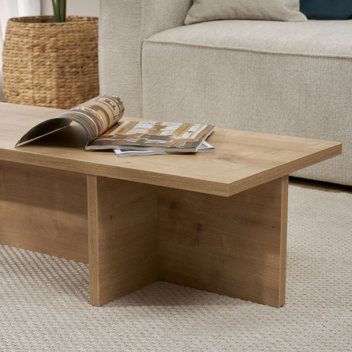 Table Basse Avec Pied Asymétrique L120 Cm