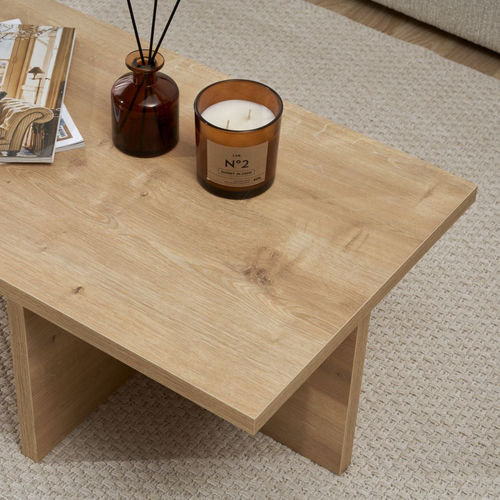 Table Basse Avec Pied Asymétrique L120 Cm