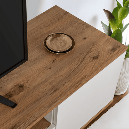 Meuble TV 3 Portes Rabattables Et 1 Niche L180 Cm