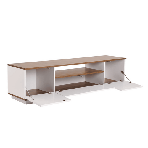 Meuble TV 3 Portes Rabattables Et 1 Niche L180 Cm