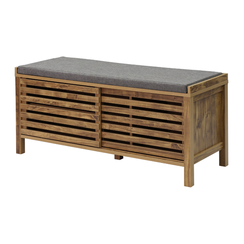 Banc à Chaussures 2 Portes Coulissantes L112 Cm