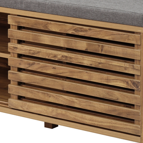 Banc à Chaussures 2 Portes Coulissantes L112 Cm