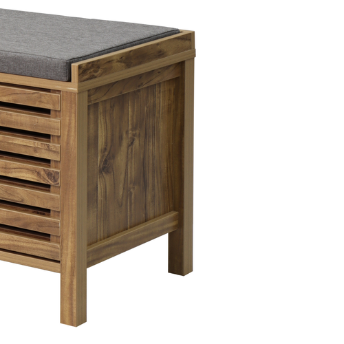 Banc à Chaussures 2 Portes Coulissantes L112 Cm