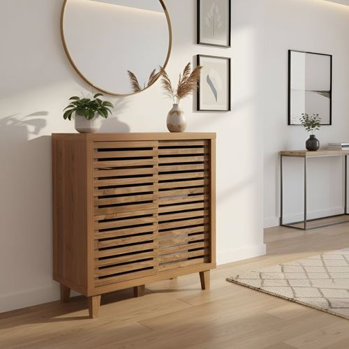 Buffet 2 Portes Coulissantes L80 Cm