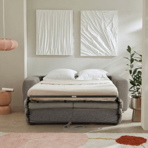 Canapé 3 Places Convertible En Tissu L207 Cm