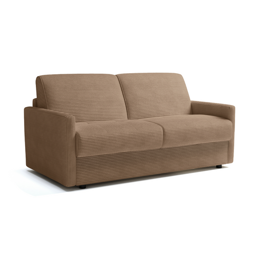 Canapé Convertible 3 Places En Velours Côtelé