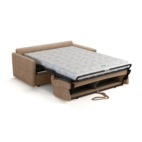 Canapé Convertible 3 Places En Velours Côtelé